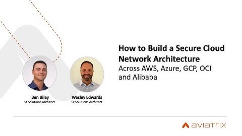 Webinar | How to Build a Secure Network Architecture Across AWS, Azure, GCP, OCI, and Alibaba