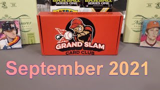 The GrandSlam Card Club Baseball Subscription Box For September