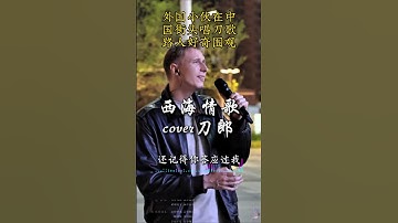外国小伙在中国街头唱西海情歌，字正腔圆，这得有中文十级吧！#翻唱 #音樂 #西海情歌 #music #街头唱歌 #真人真唱 #shorts #daolangsongs #台湾 #香港