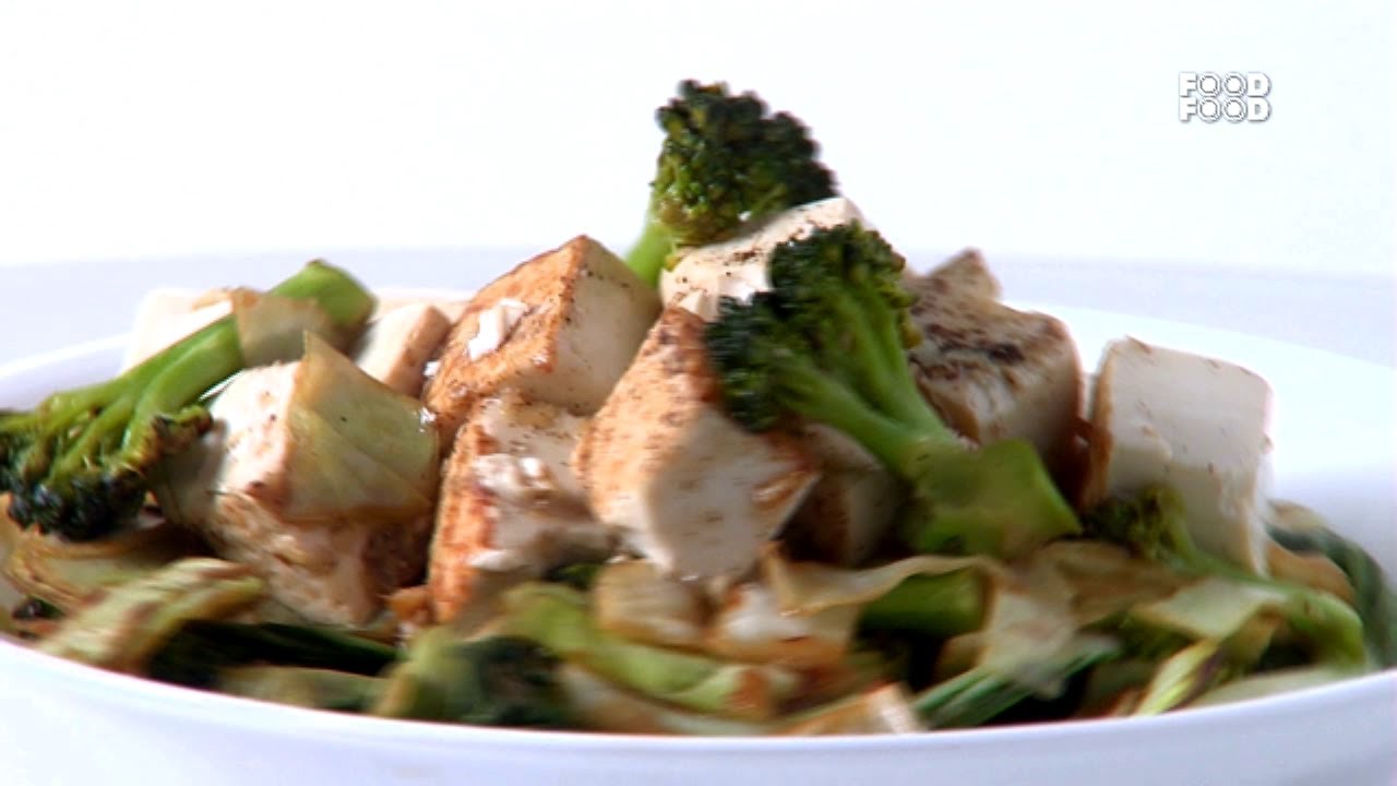 Stir Fried Beancurd With Asian Greens - Sanjeev Kapoor