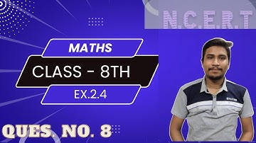 Q8  Mathematics NCERT Solution| | Maths|Class 8| Chapter 2|Linear Equation in 1 Variable Ex. 2.4 |Q8