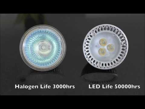 Vídeo: Quants lúmens té un halogen de 50 watts mr16?