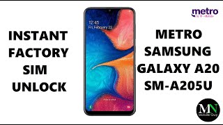 SIM Unlock Metro PCS Samsung Galaxy A20 - No Device Unlock App Needed!