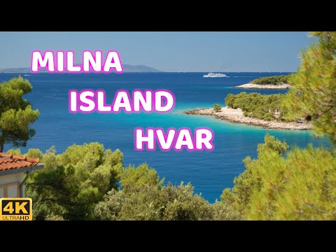 Milna Island Hvar Croatia 🇭🇷 4K Walking Tour