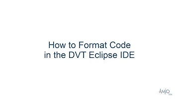 How to Format Code in the DVT Eclipse IDE