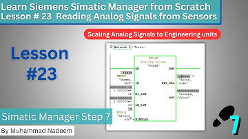 How to Read & Scale Analog Sensors in Siemens PLC | FC105 Scale Block Tutorial