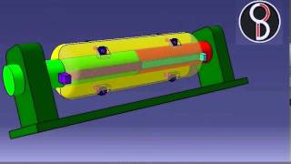 Clamp or compression coupling animation