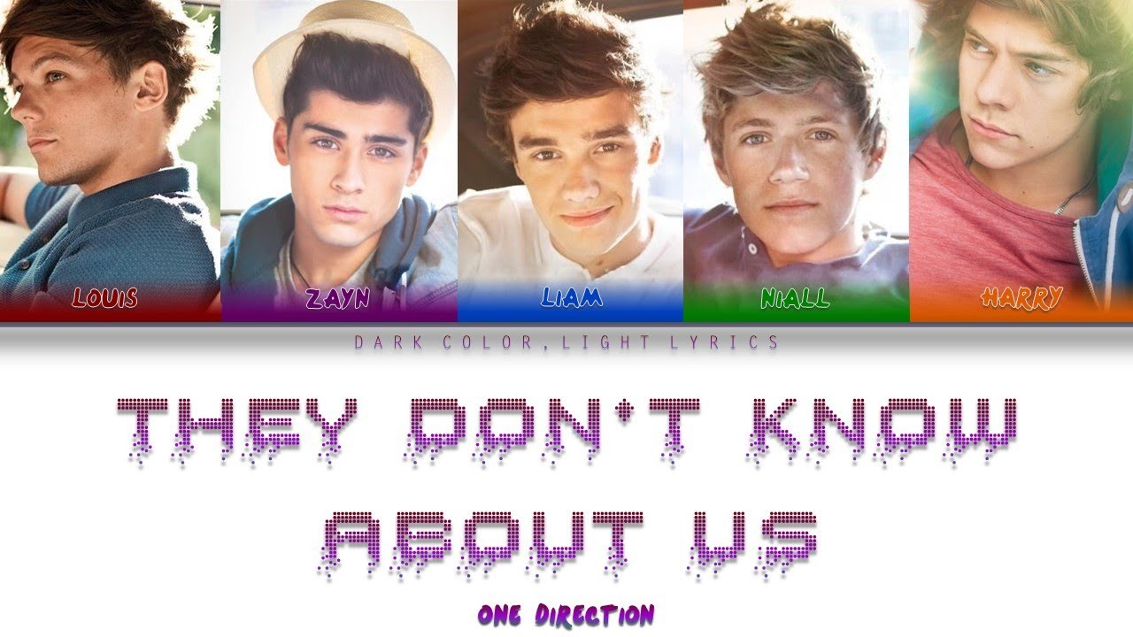 One Direction 'They Don't Know About Us' Lyrics [Color Coded ENG_ESP ...
