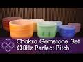 432Hz 7 Chakra Gemstone Crystal Singing Bowl Set | Crystal Vibes