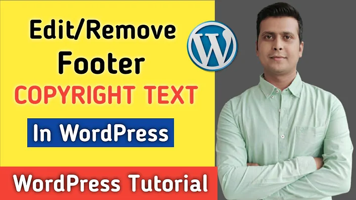 How To Change The Footer Copyright Credits On Any WordPress Theme