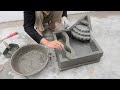 Amazing Ideas Styrofoam and Cement - Techniques Build Beautiful Mini Waterfall at Home