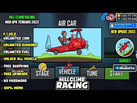 Hill Climb Racing v1.60.1 MOD APK (Unlimited Money, Paints, Fuel)  Download1.59.2