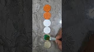 #Trending Tricolour Coins Art Indian Flag Painting ideas🇮🇳🇮🇳😱😢#Jay Hind#youtube shorts#viral videos#