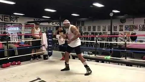 Shannon Briggs Moving Like Jersey Joe Walcott!!!