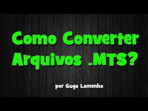 Vídeo: Como edito um arquivo MTS?