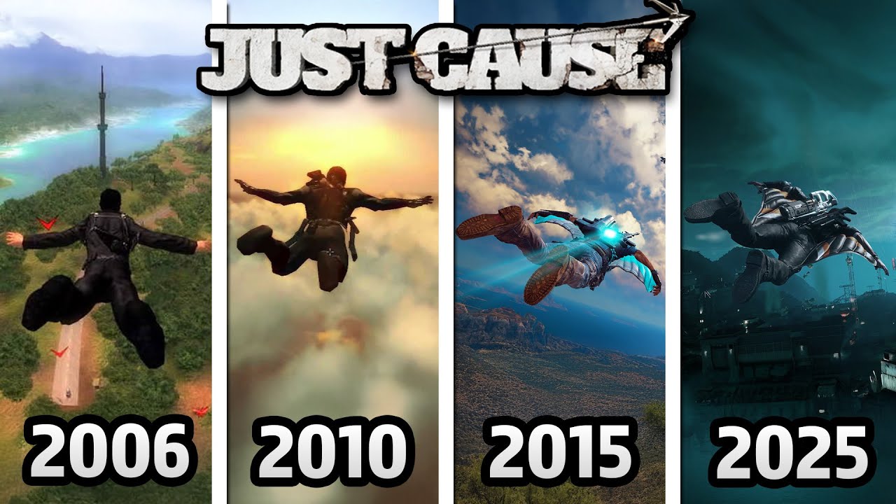 Evolution of Just Cause (2006 - 2025) / Map Size, Graphics, Gameplay Comparison
