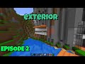 Let's Play Minecraft : Episode 2 - Exterior At My Home In The Rock