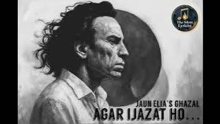 Agar Ijazat Ho / Jaun Elia / Timeless Poetry / Silent Lyricist /  Video Song / Ai Created 
