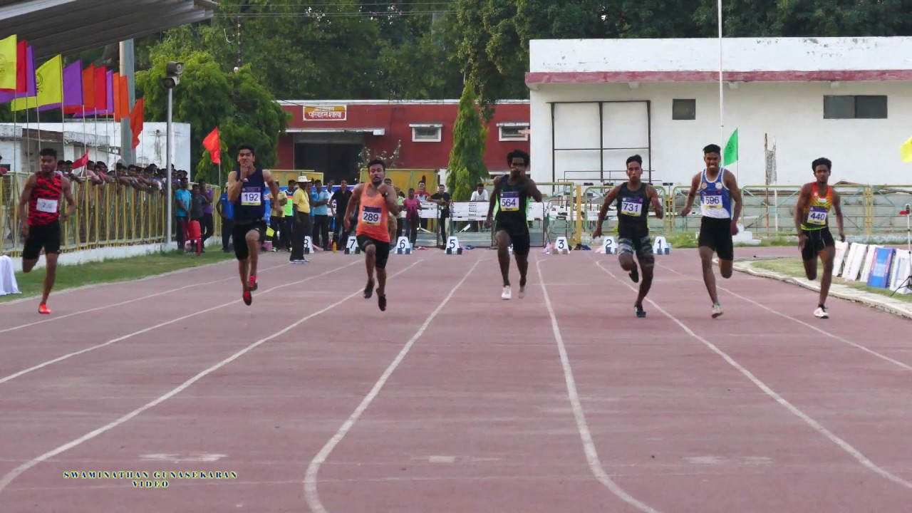 100m Final Junior Men .15th Federation Cup National Junior