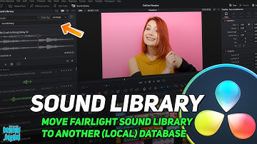 DaVinci Resolve - Move Free Fairlight Sound Library to Another Database