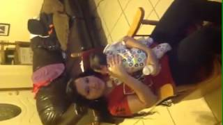 Grandma And Grandpa Harlem Shake With Baby Trinity