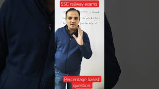 learn to solve percentage question in minimum time 🤔#percentage#sscmaths#rrbgroupd#ssccgl#learn#ssc