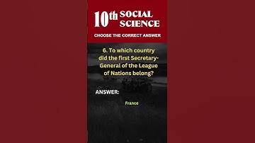 X-Standard Social Science |  Choose the Correct Answer with Answers | Exam Preparation EM PART-1