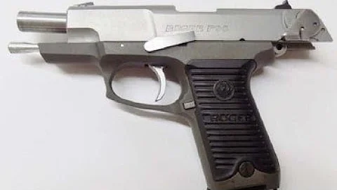 Ruger P90 at the range.