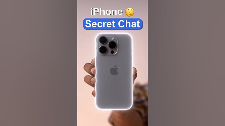 iPhone Hidden Secret Chatting Feature!