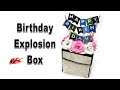 Birthday Explosion box for beginners | how to make explosion box | Handmade Paper Box JK Arts 1823
