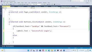 Activity 7 Login Authentication (To create Login WebForm in Asp.Net) Valid or Invalid Users Checking