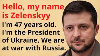 I Am Volodymyr Zelenskyy: Learn English with Me