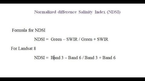 Lecture#21/ how to Calculate NDSI- Normalized Difference Salinity Index in GIS Software