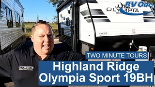 Highland Ridge Olympia Sport 19BH Travel Trailer Tour