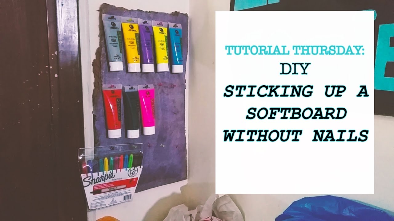 💚 How to stick a soft board to a wall without nails | DIY | Tutorial  Thursday - YouTube