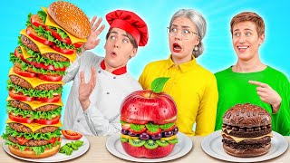 Me vs Grandma Cooking Challenge | Funny Food Challenges by Multi DO Joy screenshot 4