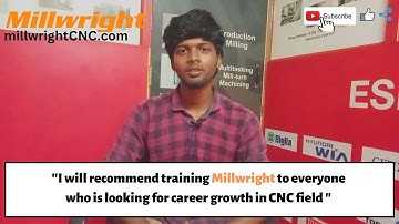 Mr. Gajendran completed Mastercam from Millwright Chennai, Coimbatore and Hosur.
