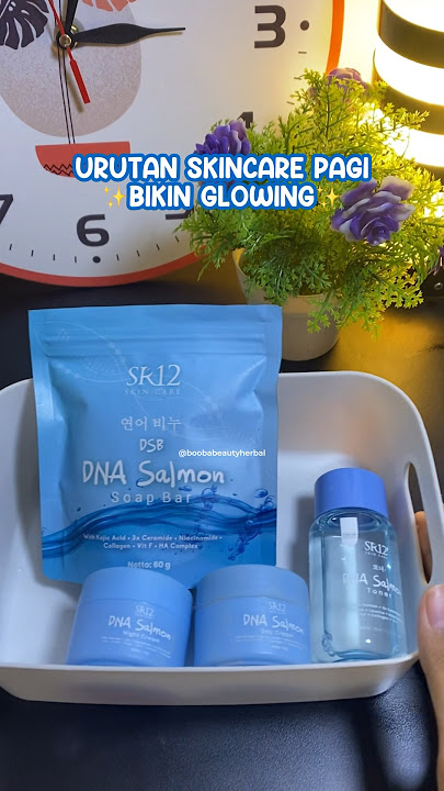 Morning Skincare Routine SR12 | Urutan Skincare Pagi DNA Salmon SR12 #shorts #sr12
