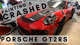 Wrecked 991 Porsche GT2RS - Repaired and Painted after Accident! (PART I)