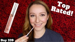 ABH Liquid Lipstick In Pure Hollywood Swatch \& Review| Day 339 of Trying New Makeup