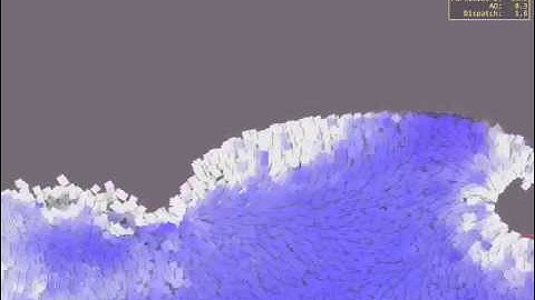 Crashing Waves in the Jellygrade simulator
