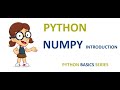 Python Numpy - Introduction in Hindi