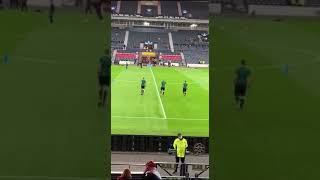 Scotland Moldova Game Hampden Referees Warmup Football Funny