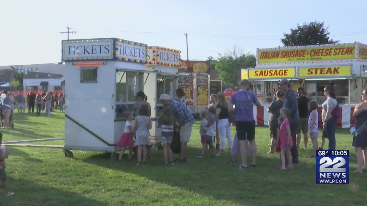 Music, carnival, and 4th of July fireworks in East Longmeadow starting