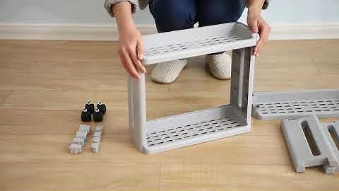 2107 Installation video how to Install Conworld 4 Tier Slim Storage Cart