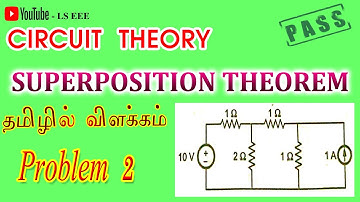 SUPERPOSITION THEOREM IN TAMIL | PROBLEM 2 | CIRCUIT THEORY | CIRCUIT ANALYSIS| LS EEE