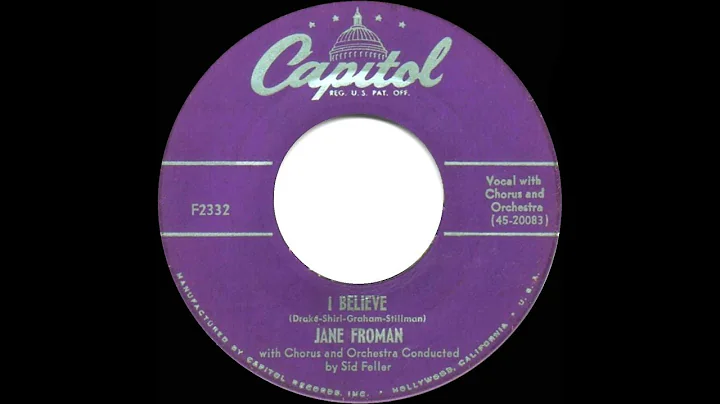 1953 HITS ARCHIVE: I Believe - Jane Froman