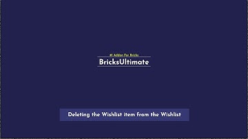 Deleting the Wishlist item from the Wishlist