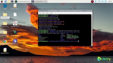 Install android file transfer from the folder using terminal on Linux Debian