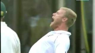 Flintoff bowls Kallis - Edgbaston 2008